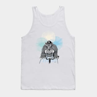 hippo on bike Tank Top